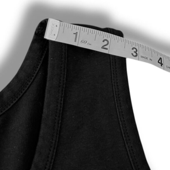 J. Jill Midi Black Tshirt Pullover Sleeveless Black Casual Stretch Women’s Sz L - Picture 6 of 10